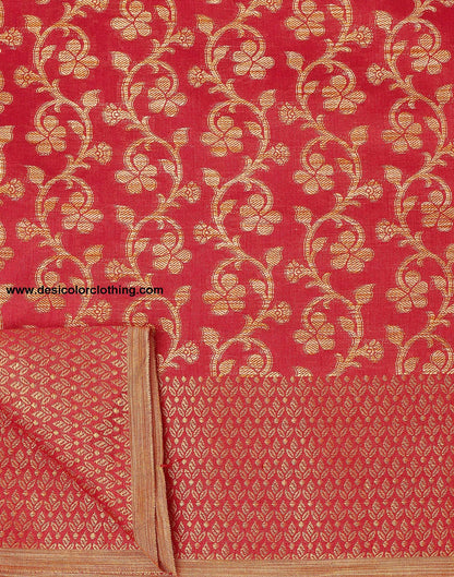 Red Banarasi Silk Saree