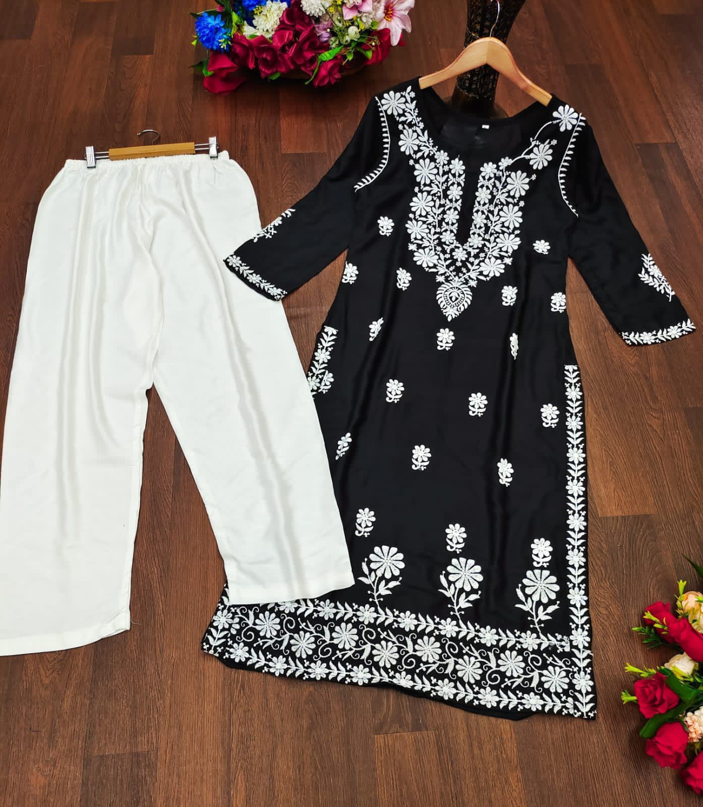 Product Image - Designer Kurti with Embroidery - MF 575