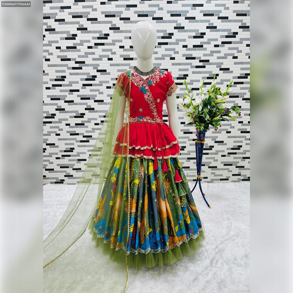Product Image - Designer Kediya Style Lahenga Set - Ethnic Festive Wedding Wear