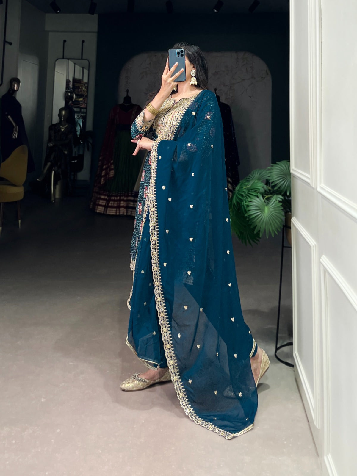 Product Image - Teal Ethnic Wear - NNK3038TEL