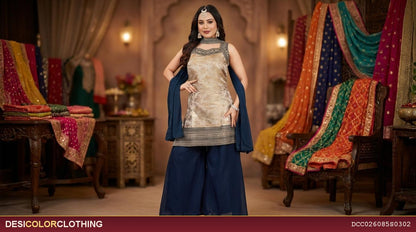 Product Image - Elegant Designer Kids Palazzo Suits for Wedding - 1