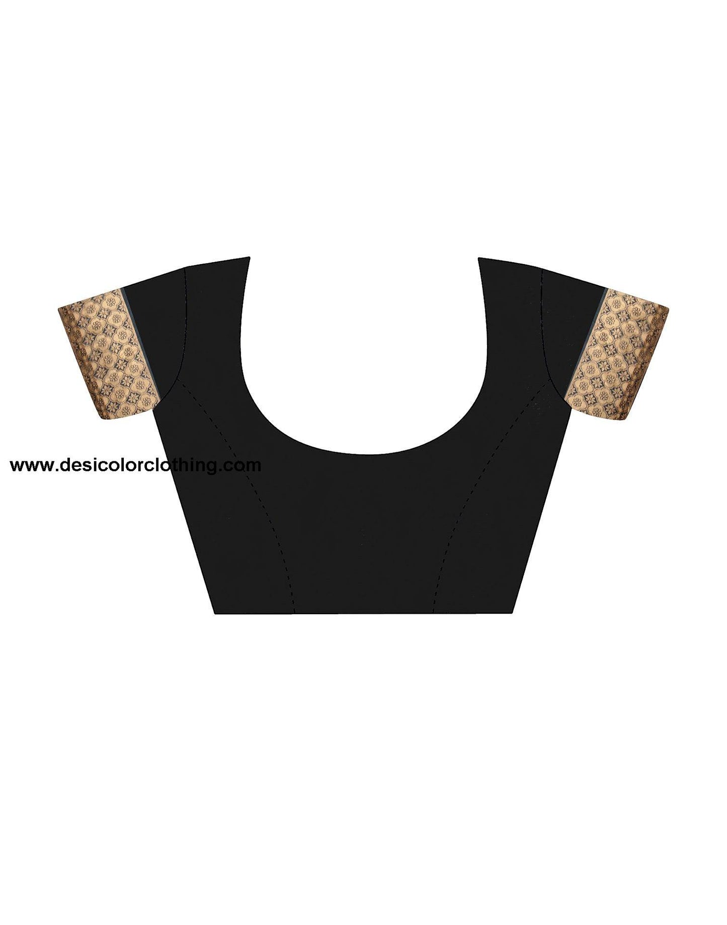 Copper Jacquard Silk Saree