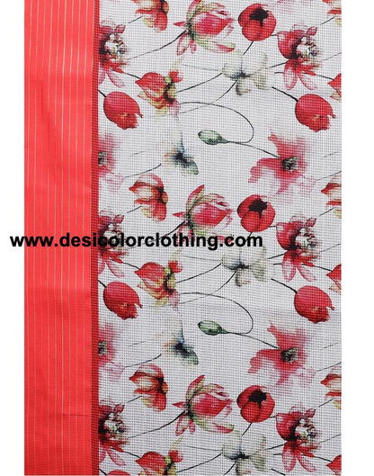 White Cotton Saree | 2109S204
