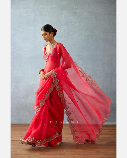 Product Image - Designer Rangoli Silk Saree with Fancy Thread & Sequence Work