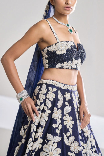 Product Image - Exquisite Designer Lehenga Collection - Premium Kasturi Silk Georgette Embroidery with Rainbow Sequins