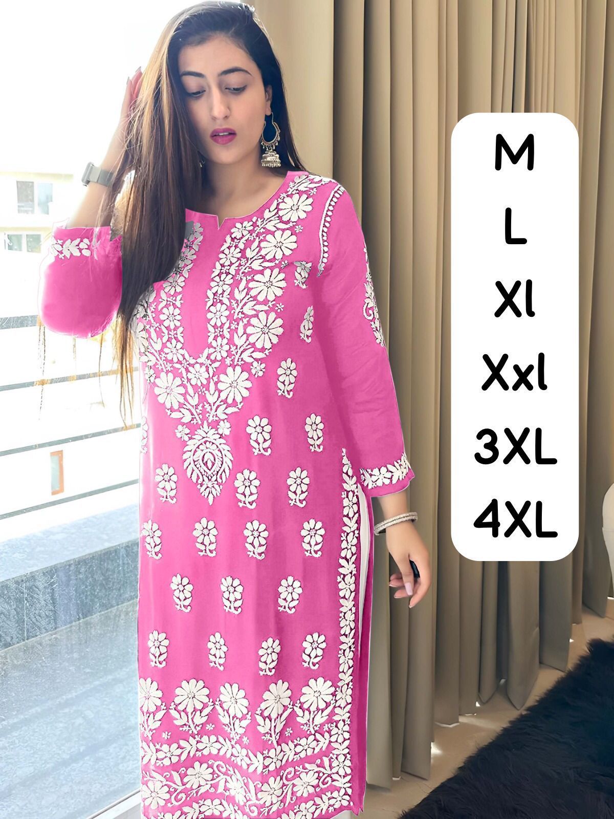Product Image - Designer Kurti with Embroidery - MF 575