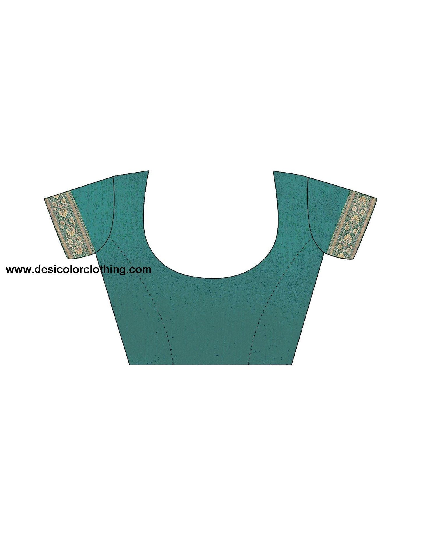Rama Green Jacquard Silk Saree