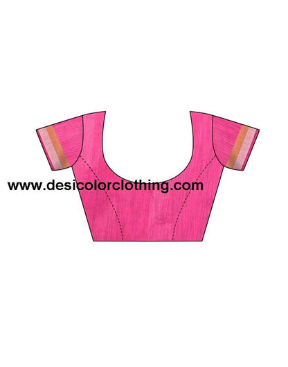 Pink Coloured Poly Cotton Self Woven Casual saree