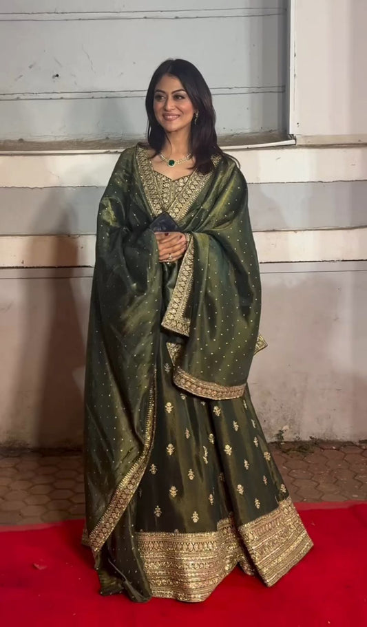 Product Image - New Mendi Rasam Gown - Pent Dupatta Set | Fully Stitched Ready To Wear