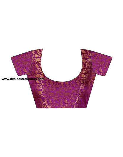 Pink Banarasi Silk Woven Saree