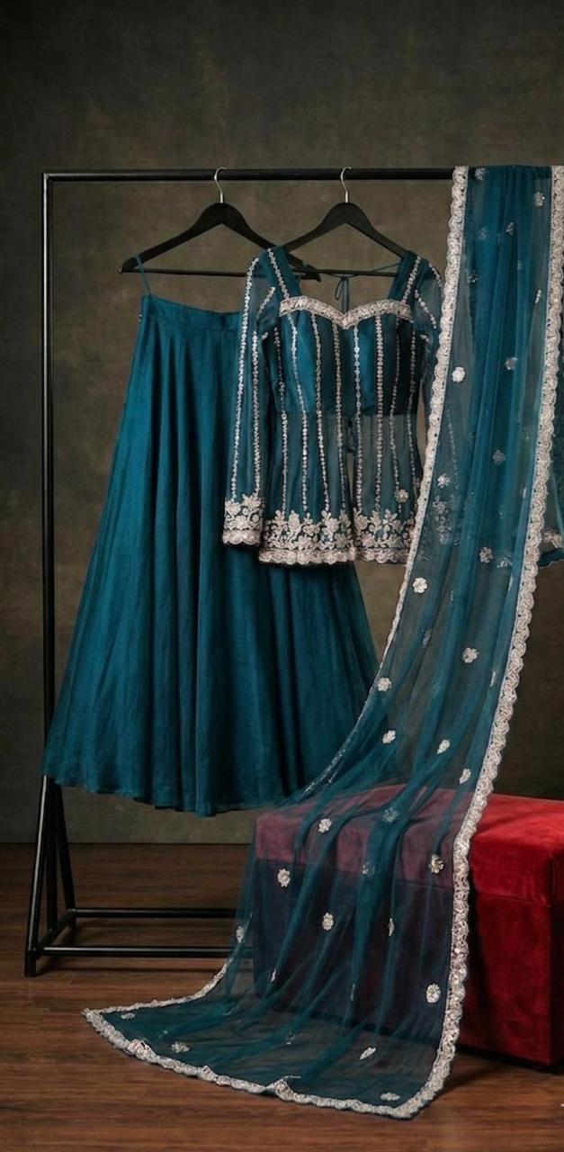 Product Image - Shop designer palazzo suits in Canada at DesiColorClothing. Explo - 1