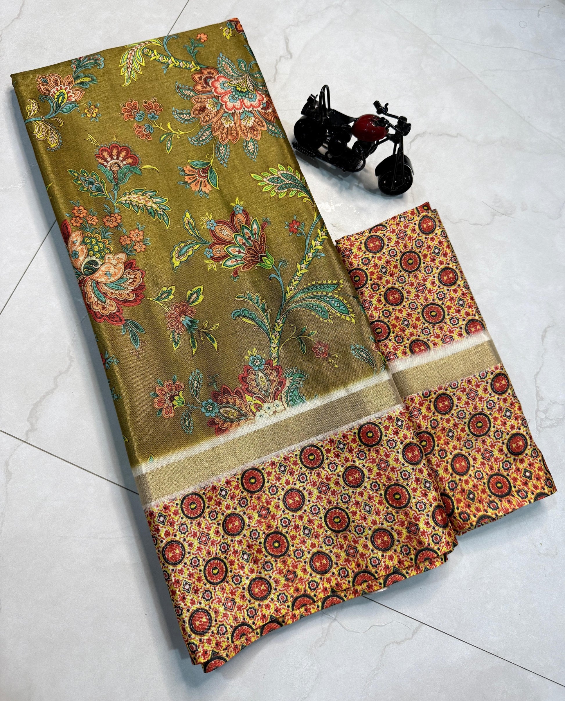 Product Image - Designer Georgette Saree - Soft Chanderi Cotton