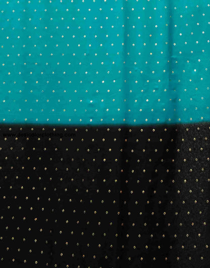 Blue Georgette Plain Saree