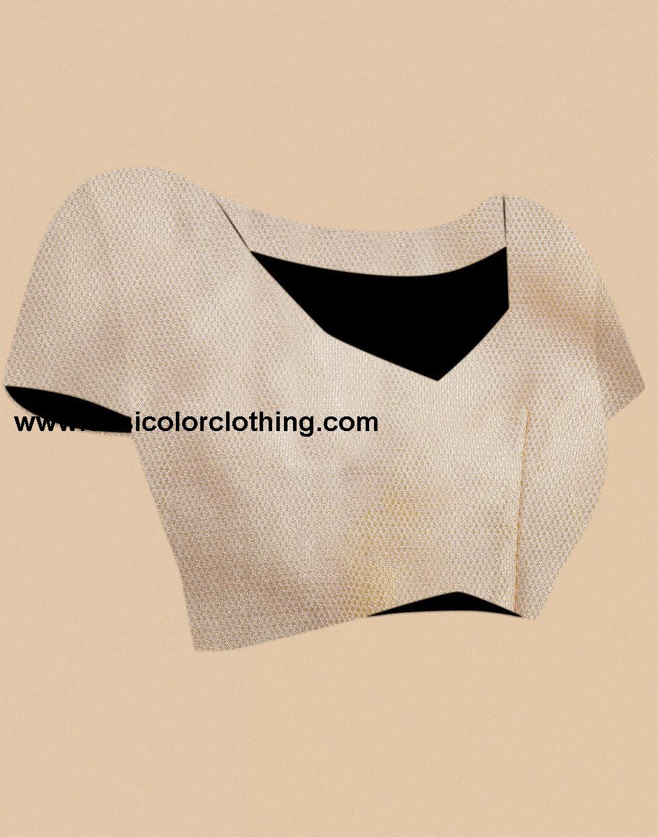 Cream Kanjivaram Silk Saree
