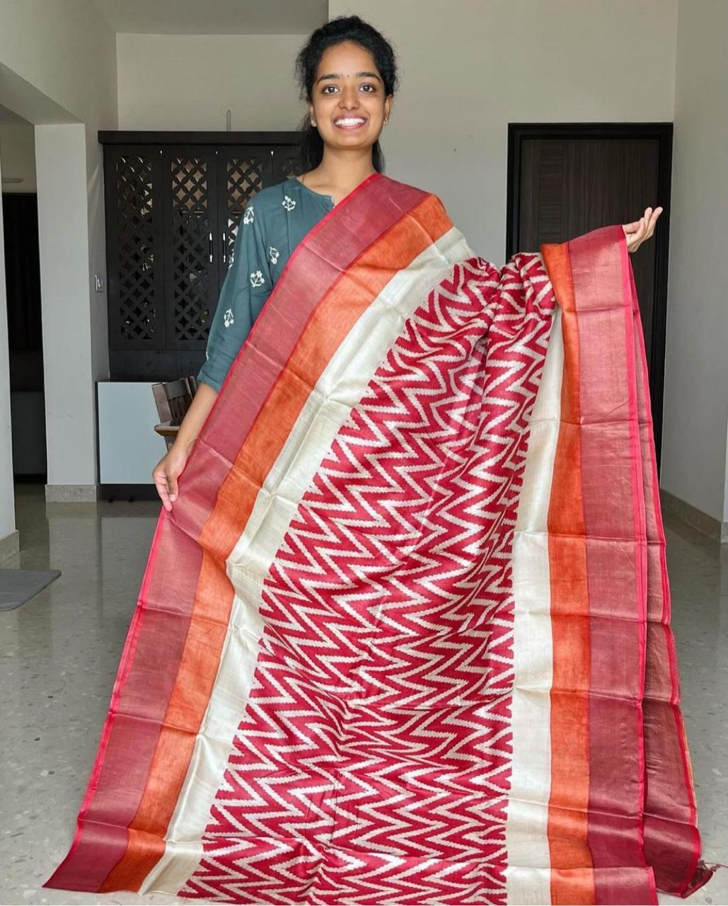 Product Image - Bhagalpuri Tussar Designer Saree - Ethnic Wedding & Festive Wear