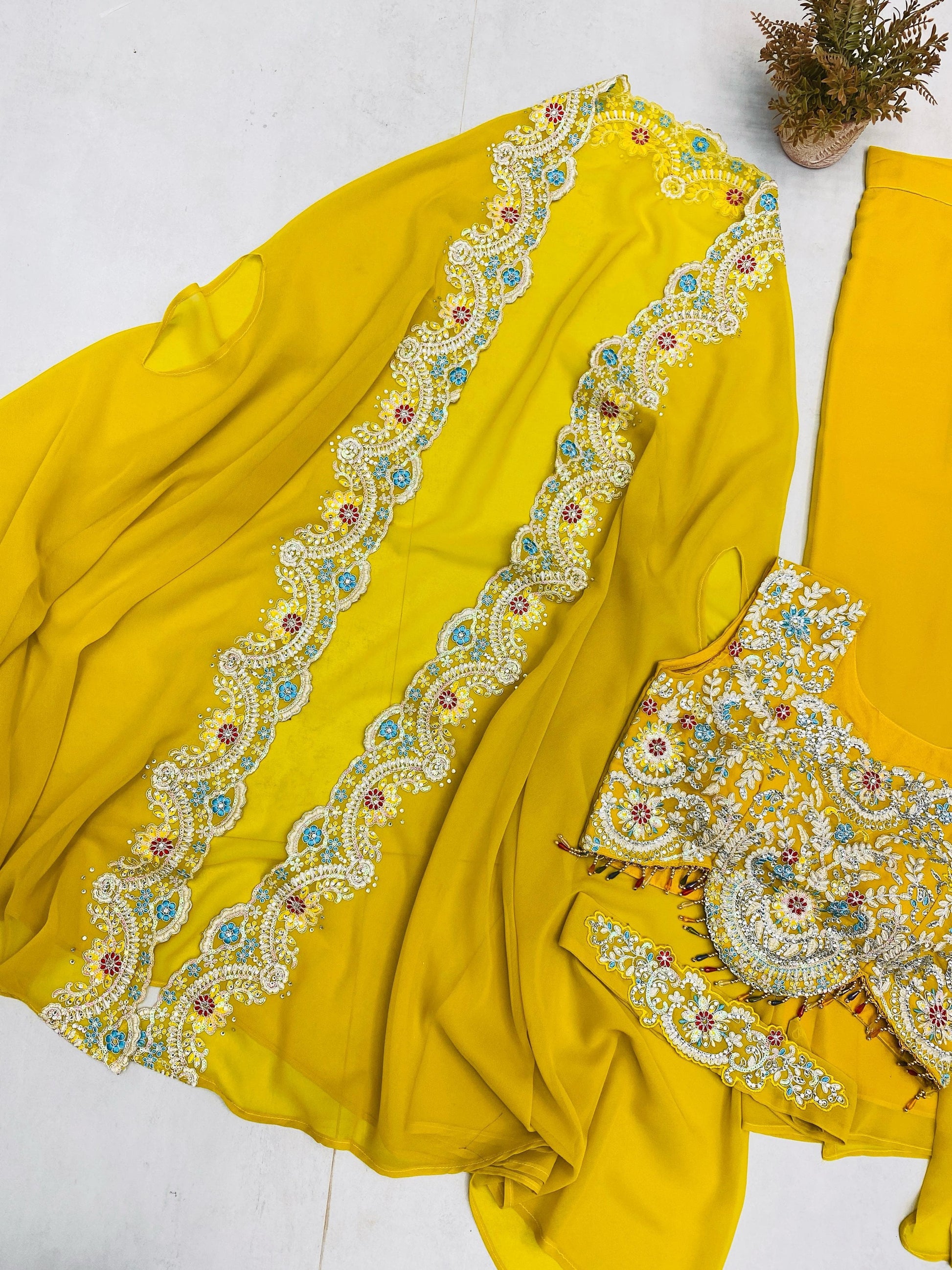 Product Image - Elegant Indo-Western Draped Dhoti Set