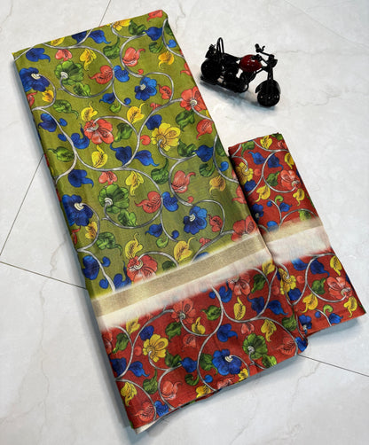 Product Image - Designer Kalamkari Cotton Silk Saree