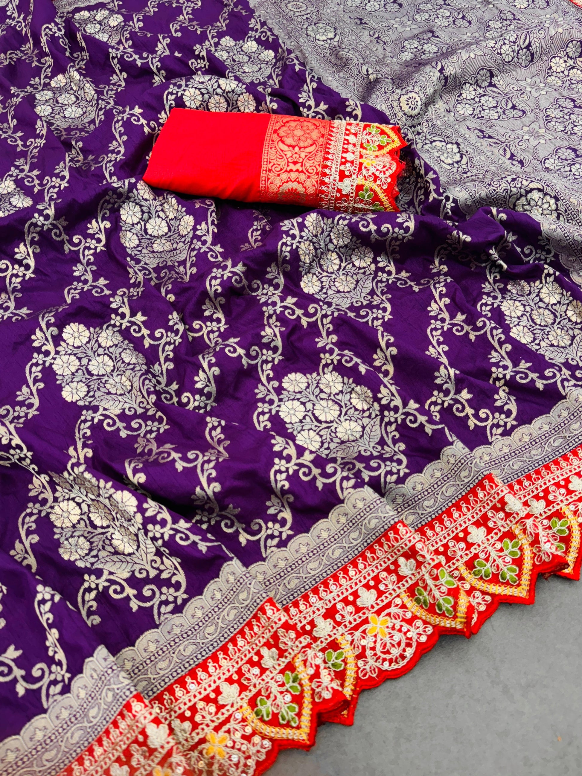 Product Image - Elegant Designer Saree - Georgette Fabric, Perfect for Weddings