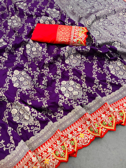 Product Image - Elegant Designer Saree - Georgette Fabric, Perfect for Weddings