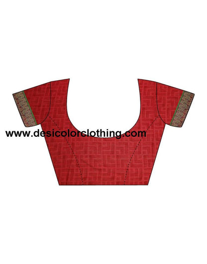 Red Chiffon Saree