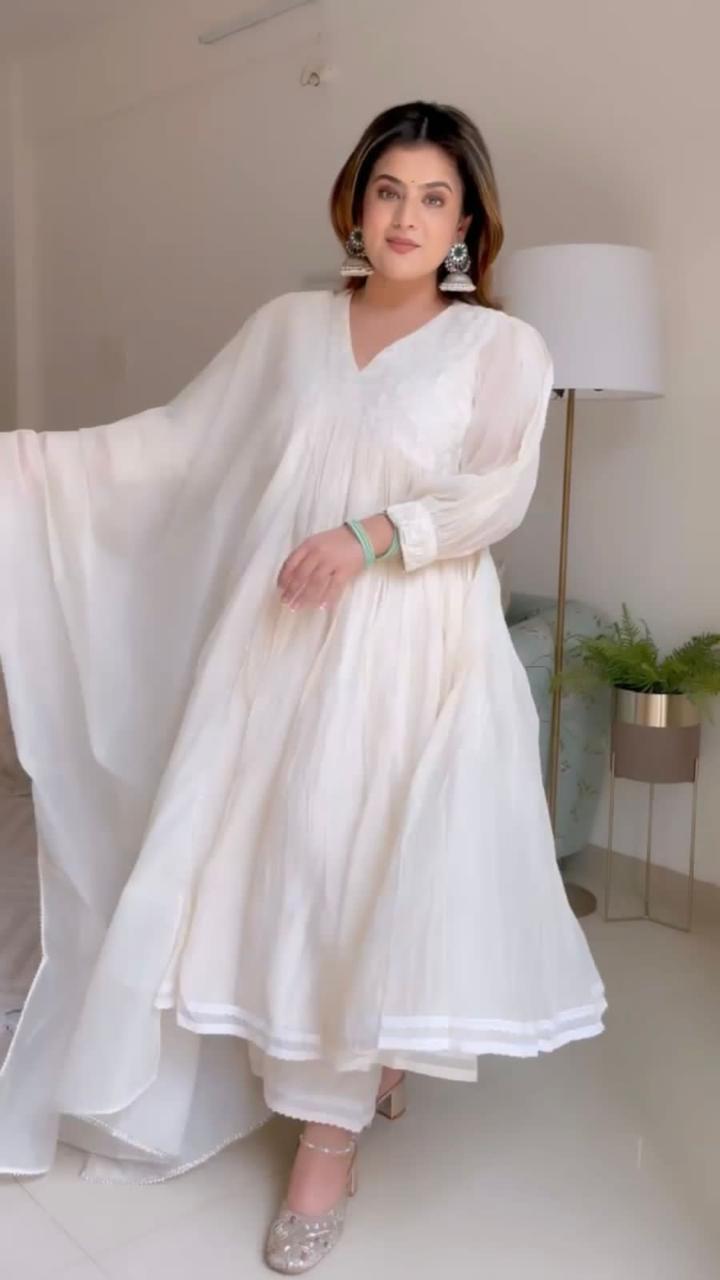 Product Image - New Designer Embroidered Anarkali Gown Set
