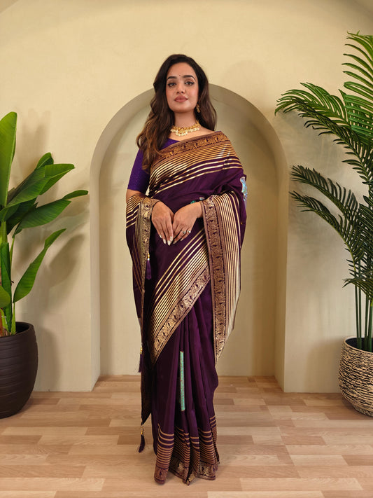 Product Image - Designer Munga Silk Saree