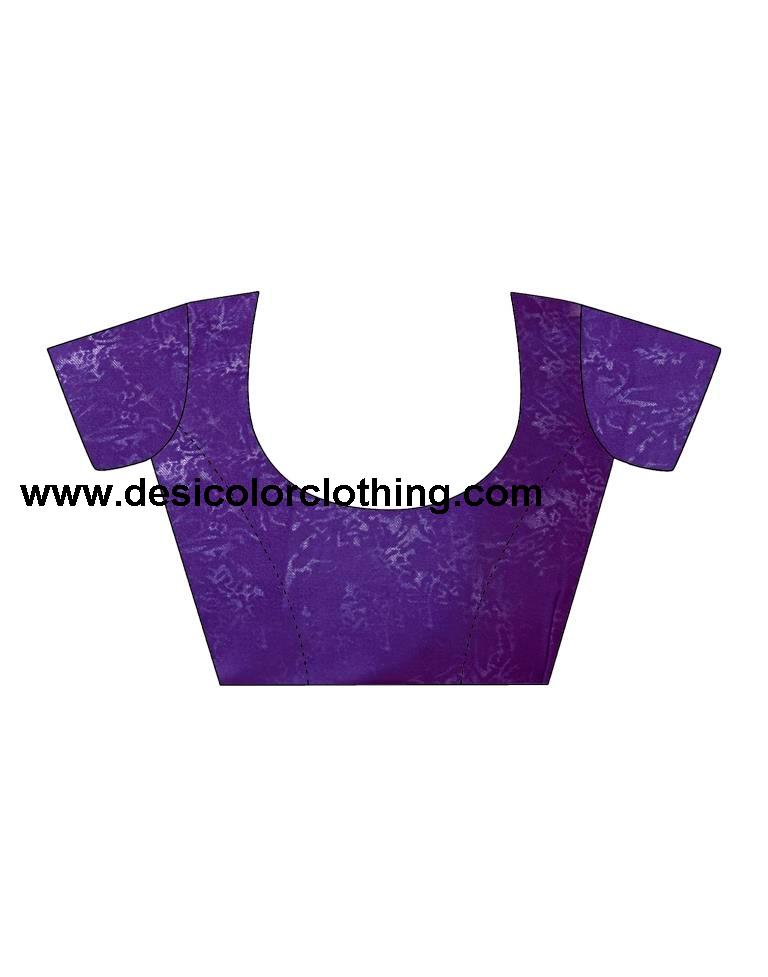 Purple Georgette Printed Saree