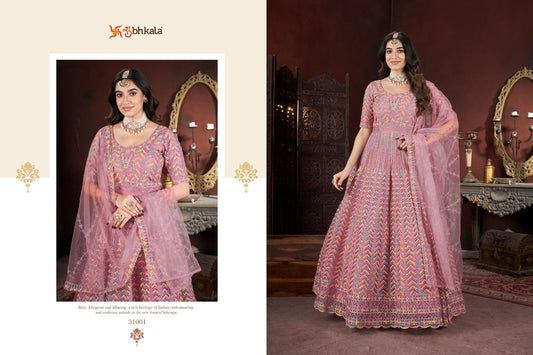 Product Image - Exclusive Long Floor Length Embroidered Gown Collection by SHUBHKALA