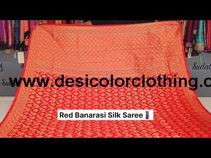 Red Banarasi Silk Saree