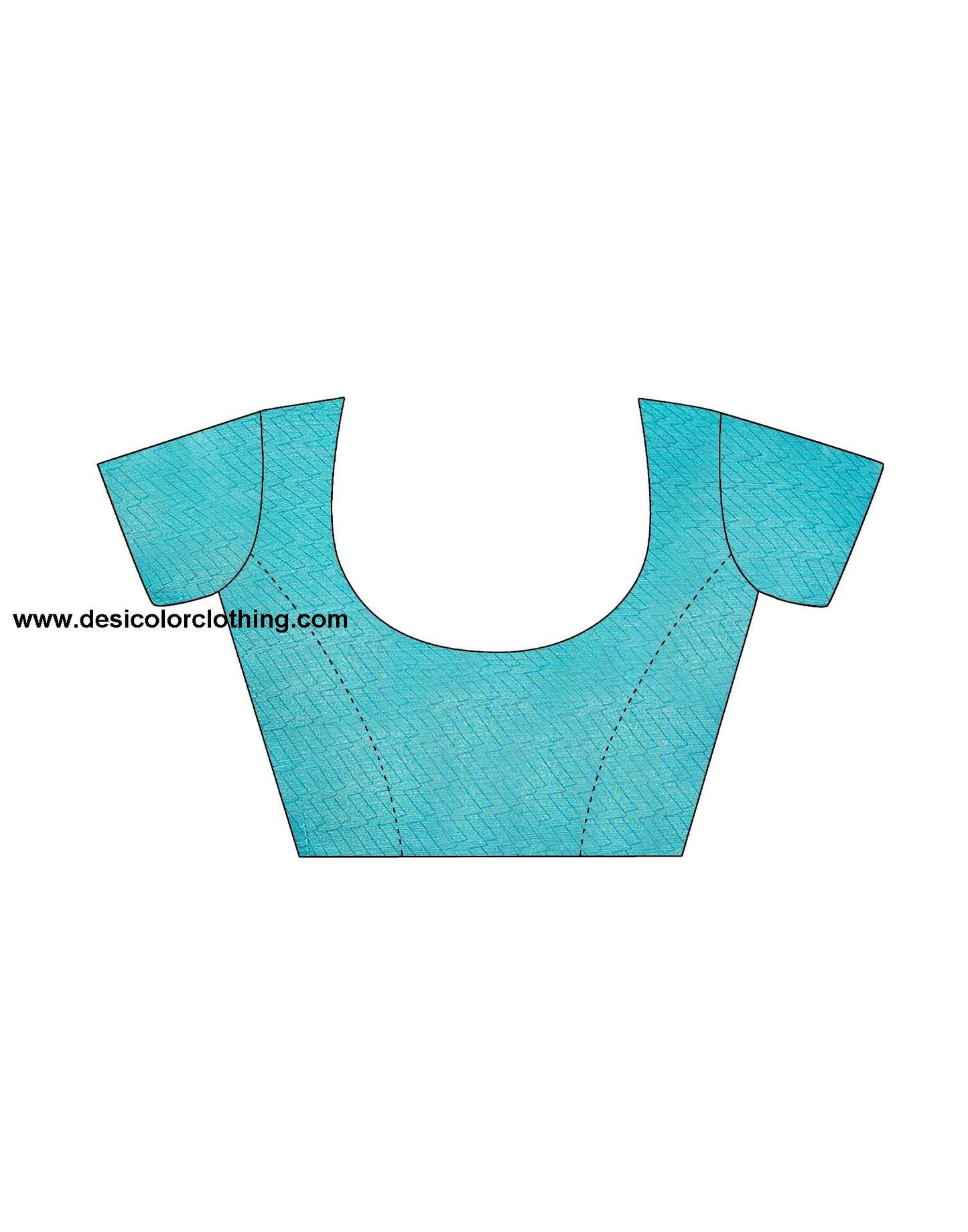 Sky Blue Printed Chiffon Saree