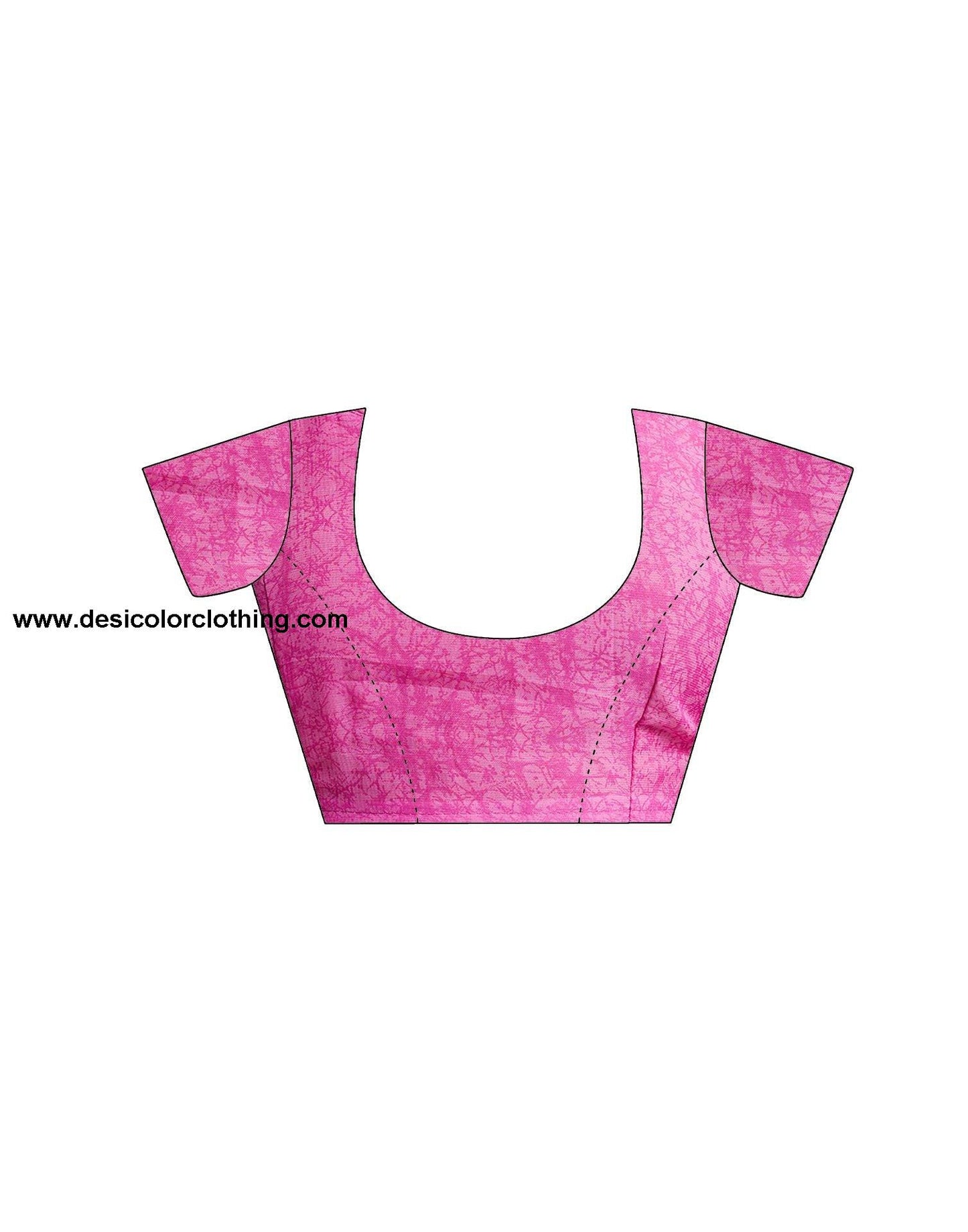 Rani Pink Printed Georgette Saree