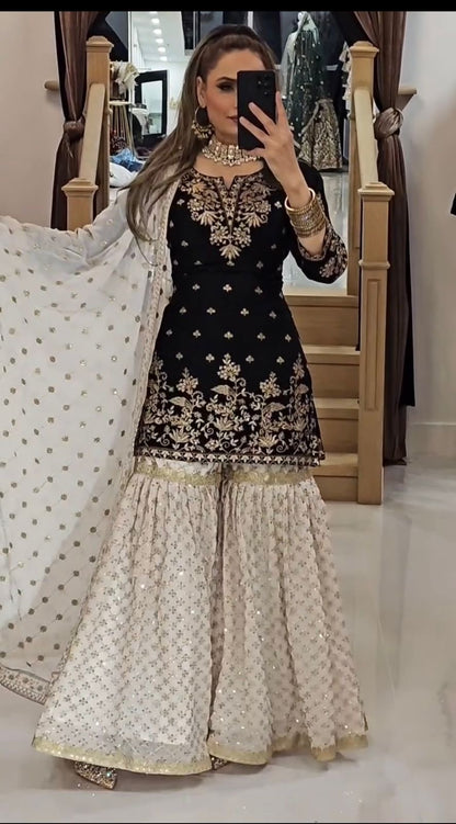 Designer Sharara Suits | Elegant Party & Wedding Wear for Women