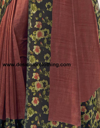 Black Silk Printed Saree