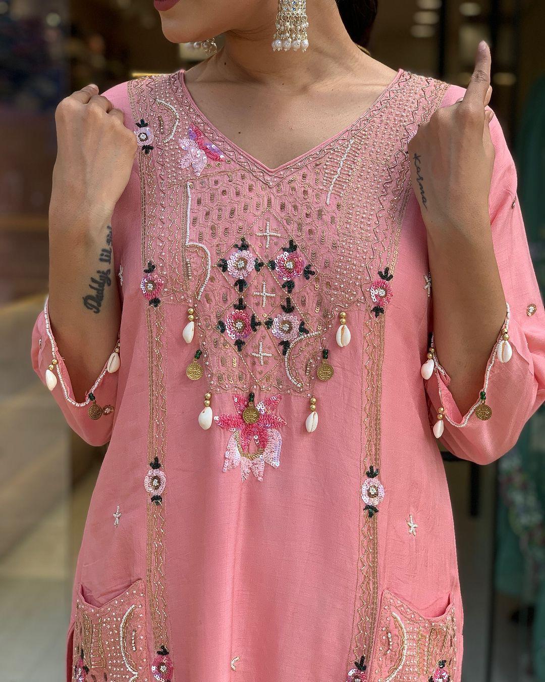 Product Image - Designer Georgette Festive Saree with Intricate Embroidery Work