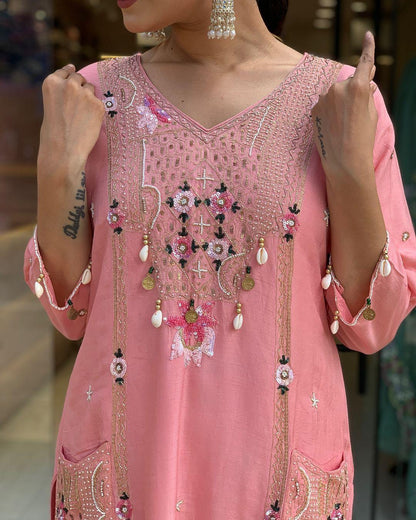 Product Image - Designer Georgette Festive Saree with Intricate Embroidery Work