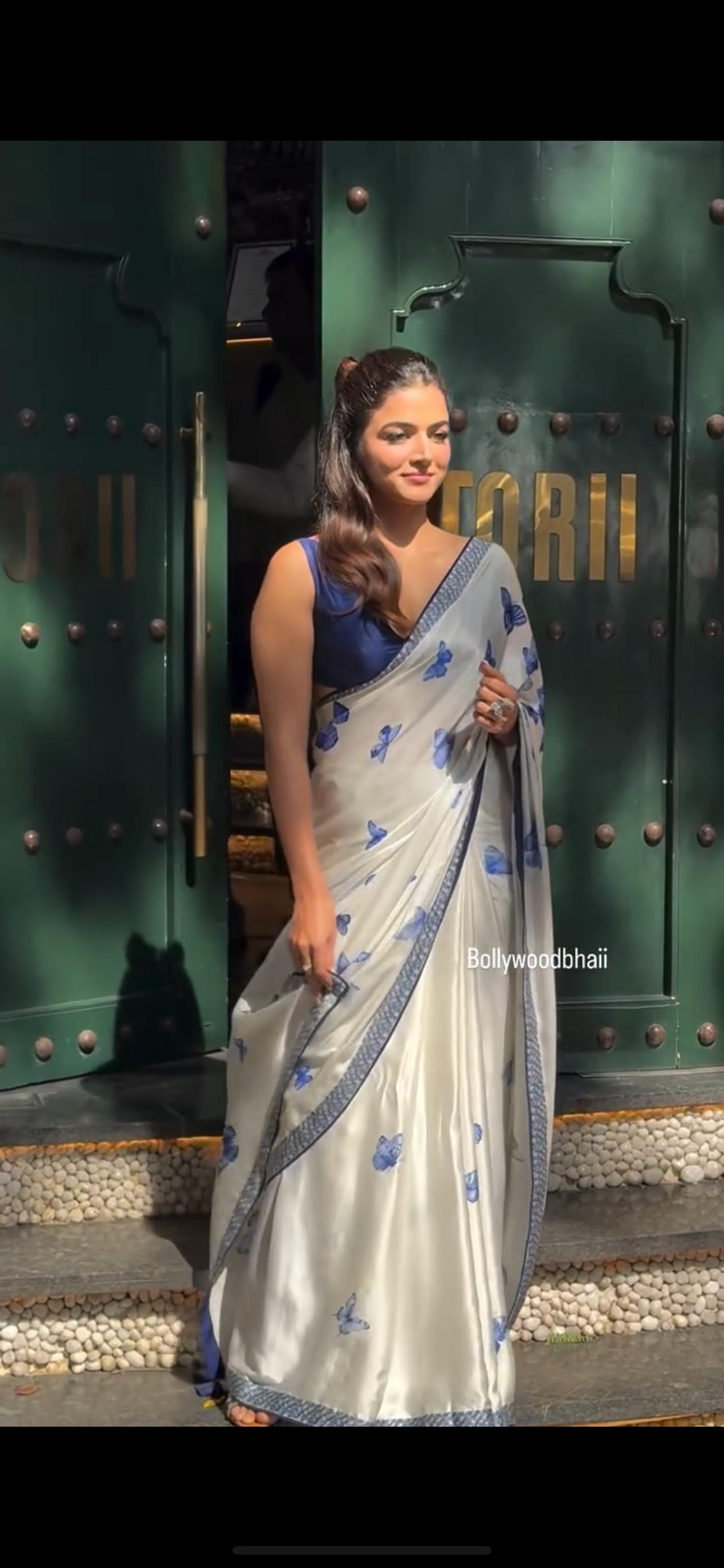 Product Image - Designer Saree Heavy Mono Banglori with beautiful print