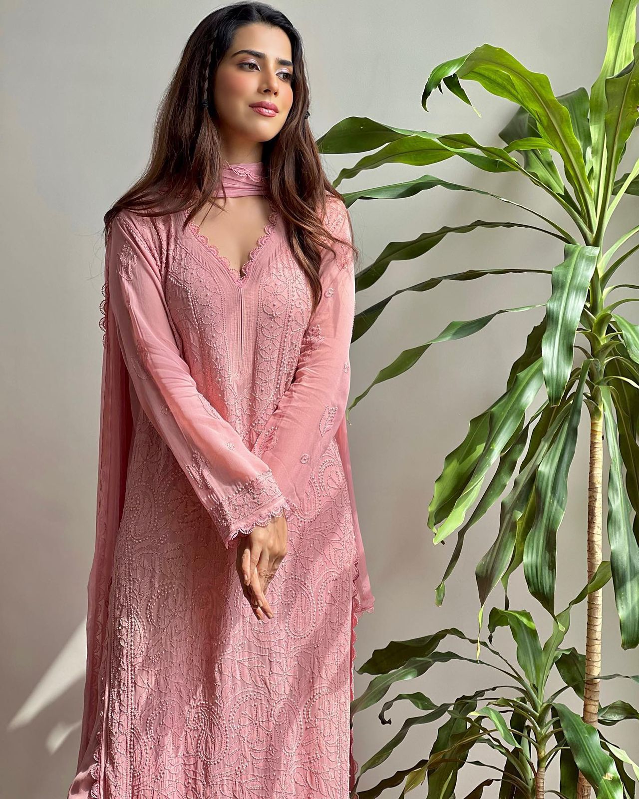 Product Image - Chikankari Embroidered Georgette Suit Set