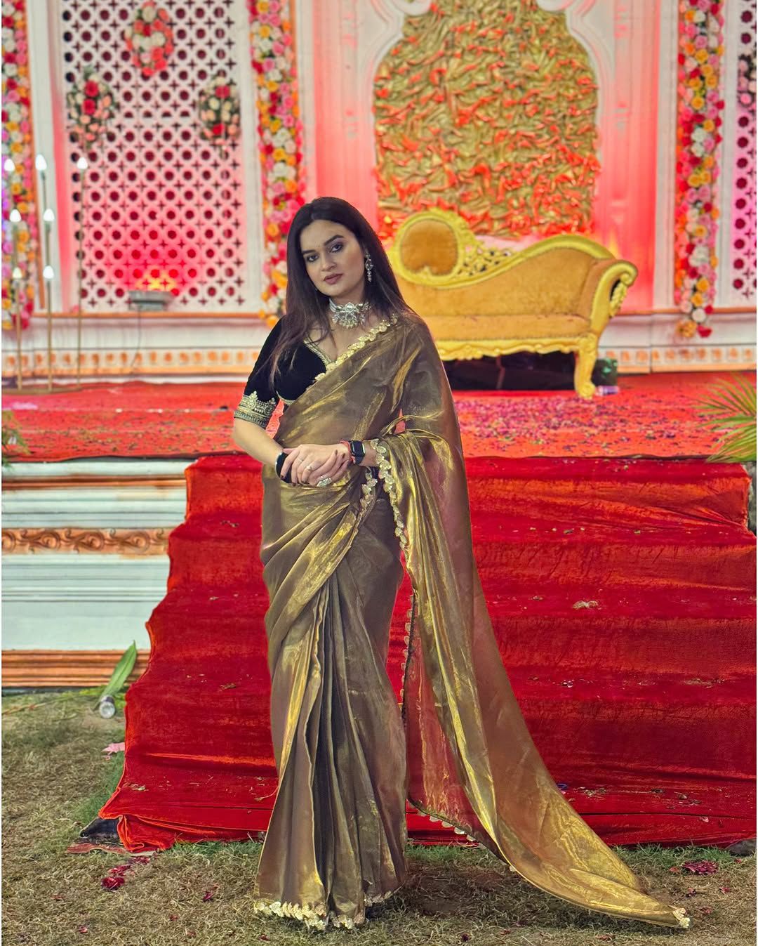 Product Image - Exquisite Designer Georgette Saree with Embroidery - Perfect for Festive Wear & Wedding Outfits