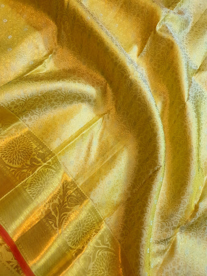Product Image - 2G Pure Kanjivaram Silk Saree with Gold Zari Weaves