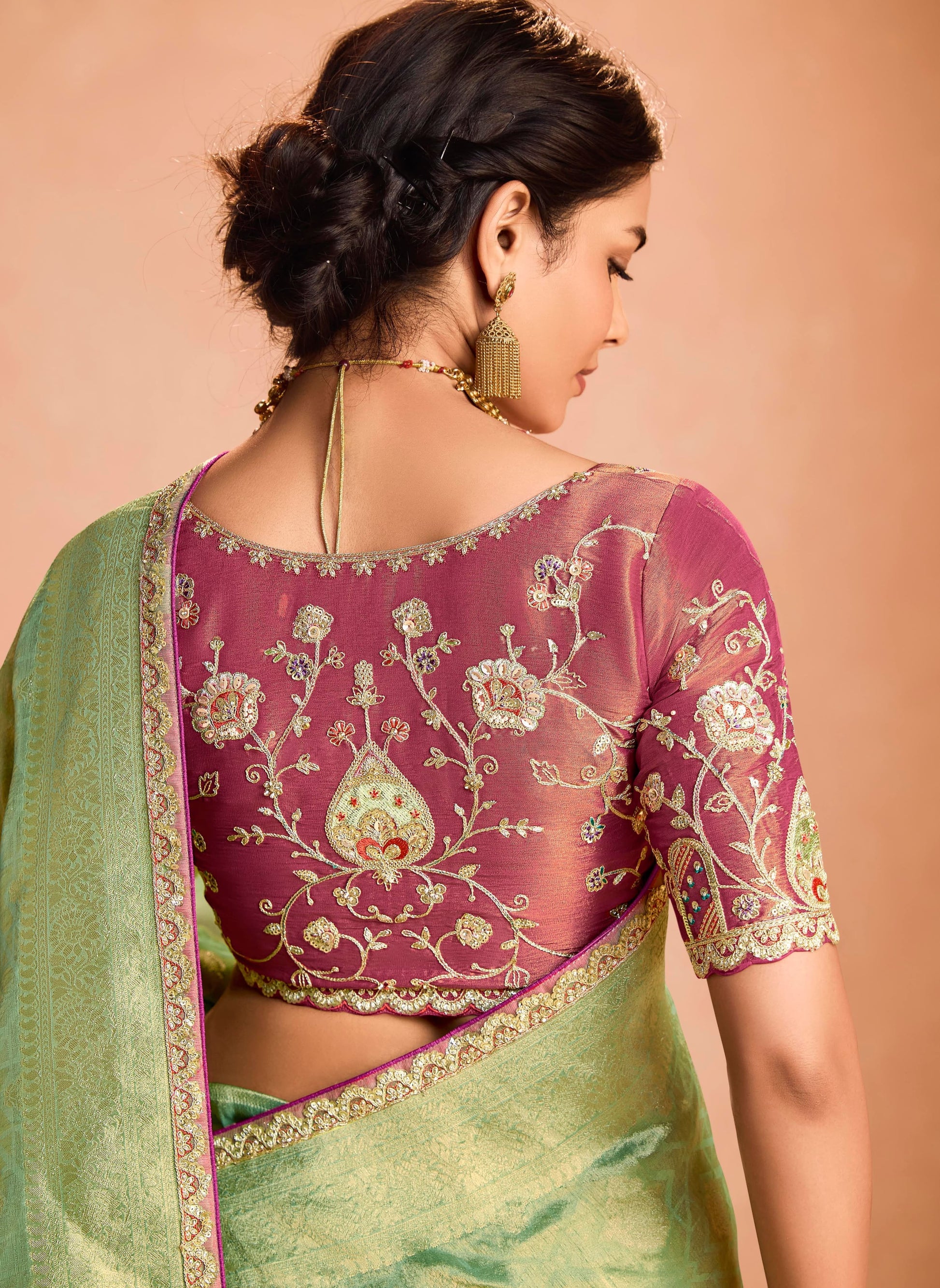 Product Image - Exquisite Soft Silk Saree with Dual Zari Weaving Design