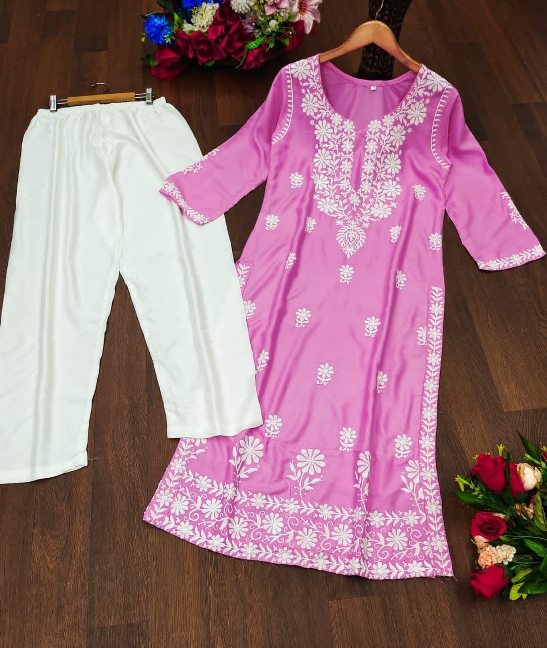 Product Image - Designer Kurti with Embroidery - MF 575