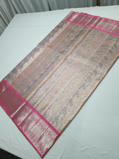Product Image - Exquisite Kanjeevaram Designer Saree with Multi-Color Meena Work