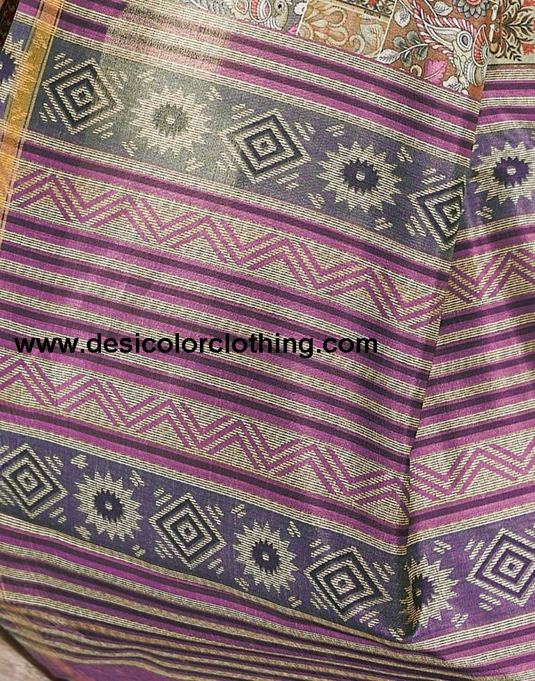 Yellow Silk Printed Ready To Wear
