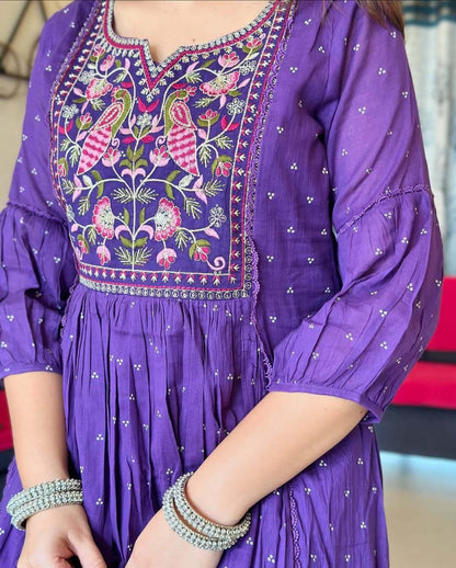 Product Image - Pure Cotton Hand Embroidery Work Suit Set