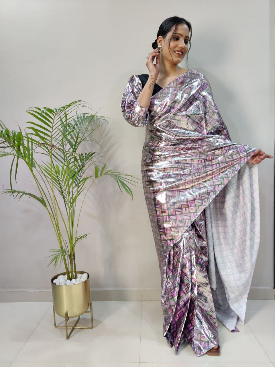 Product Image - Stunning Designer Georgette Saree Collection
