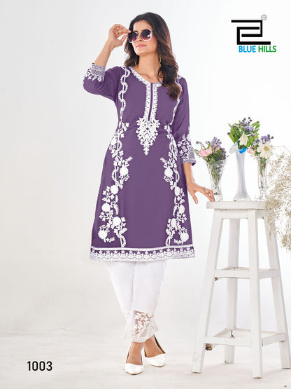 Product Image - Noori Heavy Embroidery Work Straight Kurti with Pant