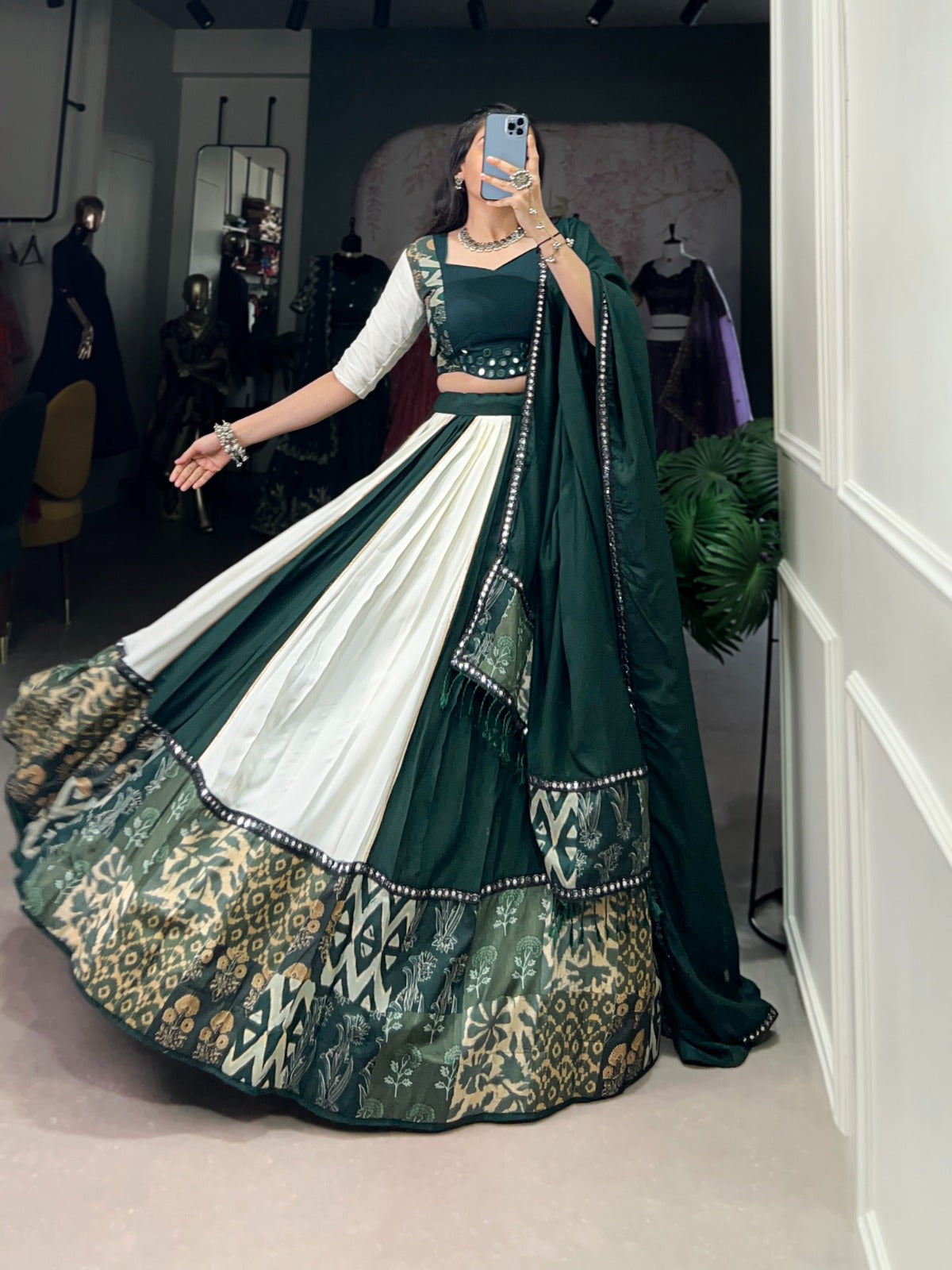Product Image - Elegant Pure Rayon Lehenga Choli Ensemble