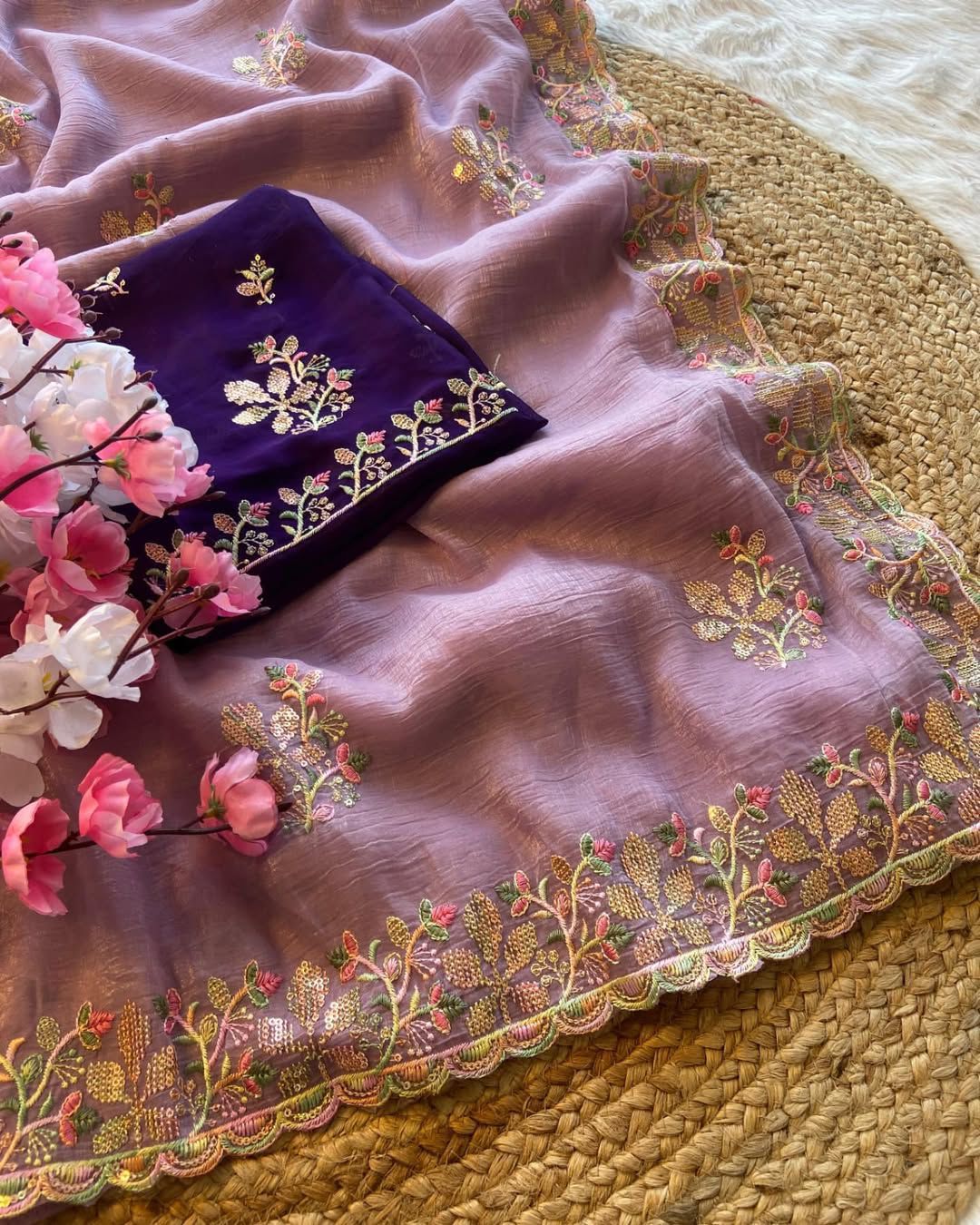 Product Image - Designer Georgette Saree for Festive and Wedding Attire