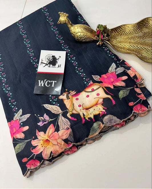 Beautiful digital print saree