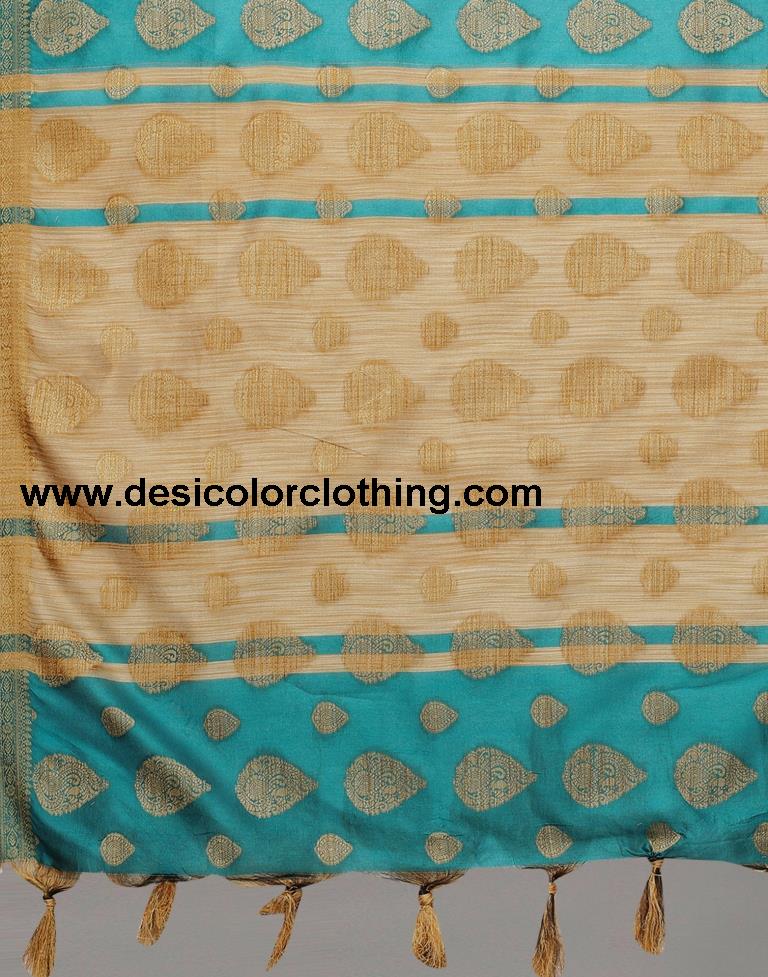 Rama Green Banarasi Silk Saree